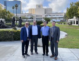 From left: Dr. Carlos Casiano, Dr. Frankis Almaguel, Dr. Daliao Xiao, Dr. Charles Wang