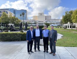 From left: Dr. Carlos Casiano, Dr. Frankis Almaguel, Dr. Daliao Xiao, Dr. Charles Wang