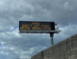 electronic sign on the freeway