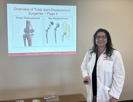 Joint replacement surgery prep class at Loma Linda University Health Orthopaedics