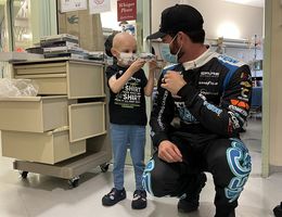NASCAR’s Corey Lajoie and Jessie Rees Foundation bring "joy" to Children’s Hospital ahead of Auto Club race
