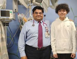 Dr. Akshat Jain and patient Alexander Vega make history as the first in California to receive Marstacimab (Hympavzi), the newly FDA-approved subcutaneous immunotherapy for Hemophilia B.