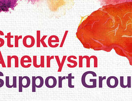 Social support and education aid the recovery process. Stroke graphic