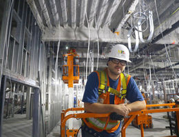 Adam is a plumber who is working on the new Loma Linda University Children's Hospital tower.