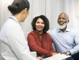 couple with doctor