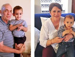 Angelica Rincon Carrillo, right, not only lived to see her daughter grow up but is now also a happy grandmother to grandson Juan Eduardo. Angelica’s brother Pepe, also pictured with Juan Eduardo, donated one of his kidneys to Angelica.