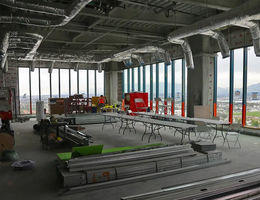 Board room on the top of the new Adult Hospital