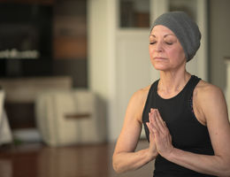 woman doing yoga