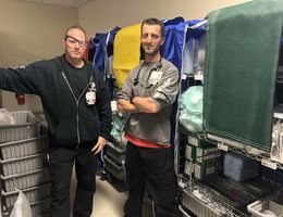 Two nurses, carts, and a new disaster plan
