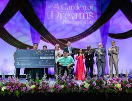 VIPs on stage at the gala celebration