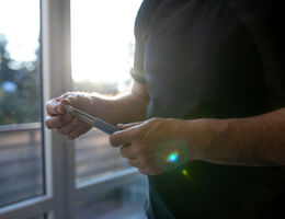 a man holds a injectable medicine 