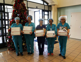 Loma Linda University Medical Center Operating Room department staff sponsored eight ‘Give to a Giver’ boxes.