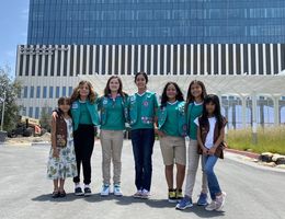Girl Scouts tour future hospital