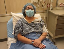 Ruby Marrujo waits for her brain surgery