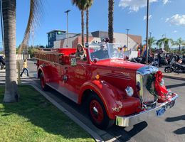 big red fire engine