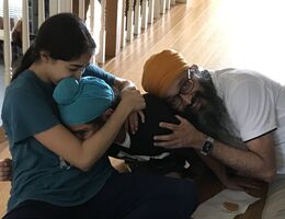 Dr. Kanwaljeet K. Maken with her family.