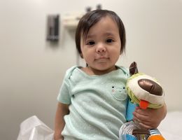 Infant in doctor's office 