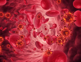 Scientific illustration of blood cancer