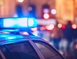 Police lights Police car