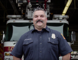 Josh Maldonado, an engineer for Loma Linda Fire Department, was recognized with the Hometown Hero Award