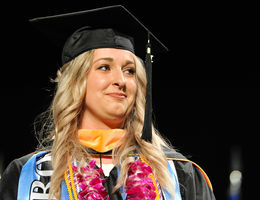 Lauren Ochs receives her honor at commencement June 10.
