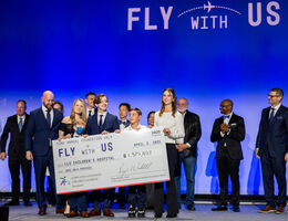 Picture of check presentation