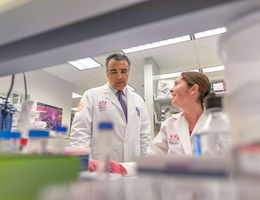 Saied Mirshahidi in a research lab