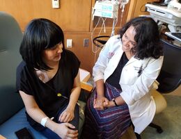 Dr. Nagaraj with a patient