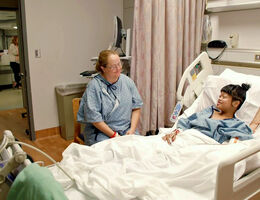 Altruistic donor Tracey Newton, left, meets the recipient of her kidney, Asia Khem. The touching moment was featured on NBC Nightly News, Thursday, April 26.