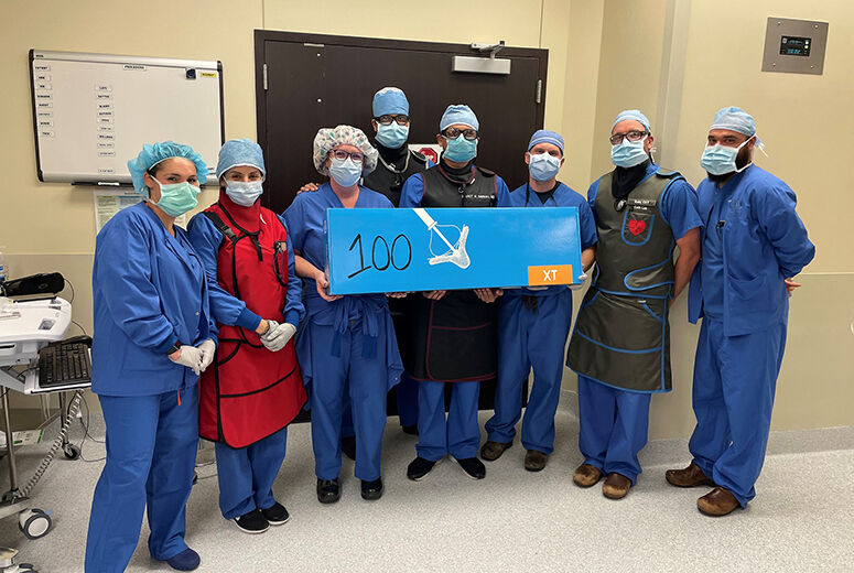 LLUMC – Murrieta cardiology team completed its 100th TAVR procedure in 2020