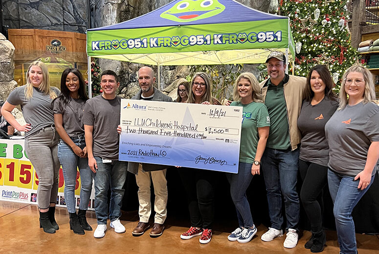 $2500 check to Children's Hospital
