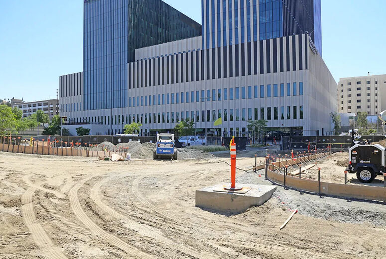 Hospital view from northeast corner