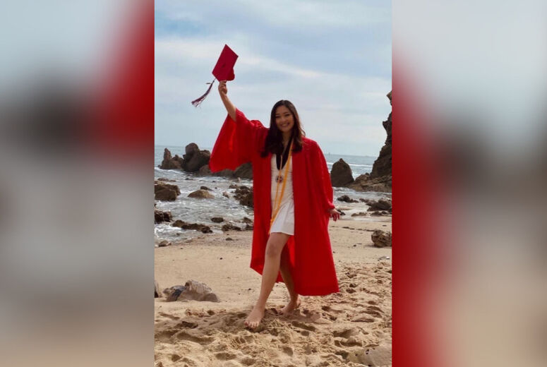 Ocampo graduated high school and now attends college.