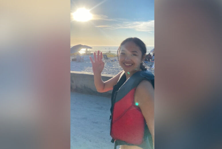 Ocampo at the beach