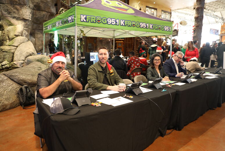 Volunteers on the phones