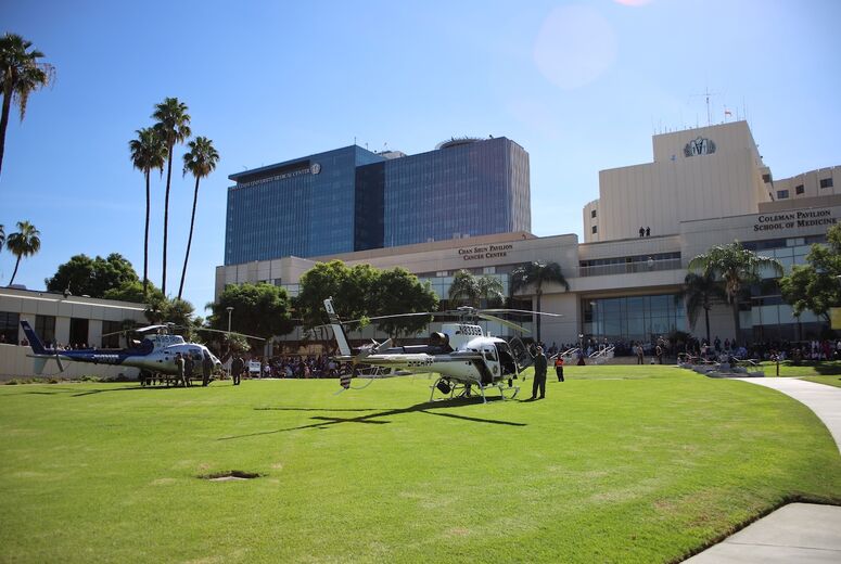 helicopters parked on lawn