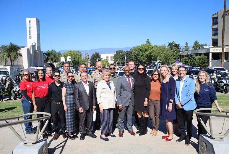 hospital administration poses for photo