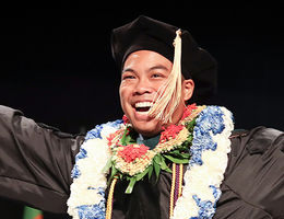 Schools of Allied Health Professions, Public Health kick off final 2018 Commencement weekend A graduate reflects the joyous mood of graduation day 2018 at Loma Linda University