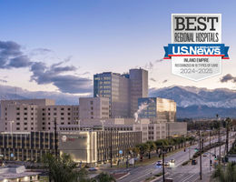 Photo of Loma Linda University Health Troesh Medical Campus with Best Regional Hospitals badge from US News and World Report