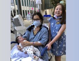 Andrea Johnson reunited with her son and daughter after receiving a heart transplant at Loma Linda University Health. Andrea Johnson reunited with her son and daughter after receiving a heart transplant at Loma Linda University Health.