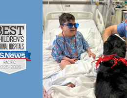 U.S. News & World Report badge alongside patient picture