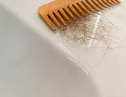 Photo of hair in a comb