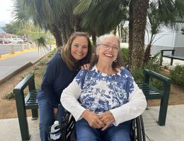 Bricey Leathers, left, accompanies her mother, Melinda Sammons, throughout her cancer care journey, which has included receiving proton therapy for early-stage lung cancer at Loma Linda University Health. Bricey Leathers (left) and her mother, Melinda Sammons (right)