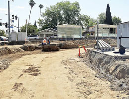 Grading work on the new hospital access road will be followed by paving and marking. The access road will surround the hospital. Grading the new access road that surrounds the Troesh Medical Campus.