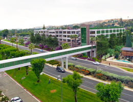 Artist rendering of future Barton Road pedestrian bridge Artist rendering of future Barton Road pedestrian bridge