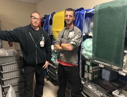 Two nurses, carts, and a new disaster plan