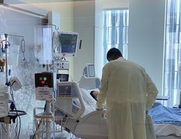 COVID care in the new Dennis and Carol Troesh Medical Campus