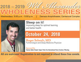 Annual Wil Alexander Wholeness Series begins October 24 Series Presents