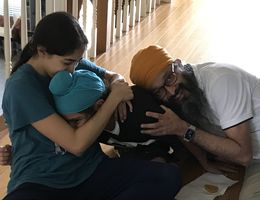 Dr. Kanwaljeet K. Maken with her family. Dr. Kanwaljeet K. Maken with her family.
