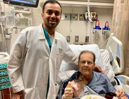 Cardiologists use nation’s first alternative access point for heart device to save a veteran Veteran's Day Story